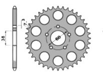 Steel rear sprocket 40 teeth