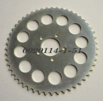 Steel rear sprocket 51 teeth