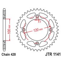 Steel rear sprocket 62 teeth