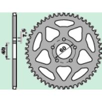 Aluminium rear sprocket 53 teeth