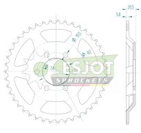 Steel rear sprocket 43 teeth