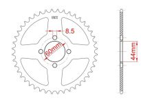 Steel rear sprocket 32 teeth