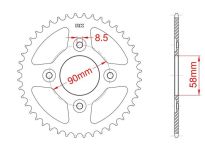 Steel rear sprocket 35 teeth