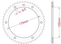 Steel rear sprocket 53 teeth