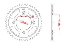 Steel rear sprocket 56 teeth