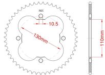 Steel rear sprocket 50 teeth