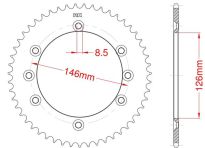 Steel rear sprocket 50 teeth