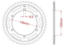 Steel rear sprocket 48 teeth