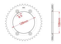 Steel rear sprocket 51 teeth