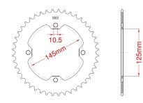 Steel rear sprocket 38 teeth