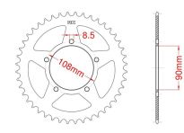 Steel rear sprocket 39 teeth