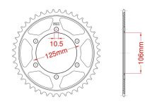 Steel rear sprocket 41 teeth