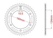 Steel rear sprocket 41 teeth