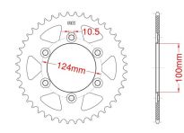 Steel rear sprocket 39 teeth