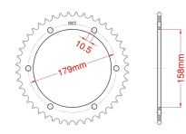 Steel rear sprocket 45 teeth