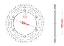 Steel rear sprocket 41 teeth