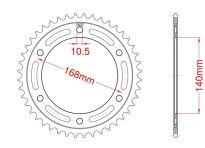 Steel rear sprocket 42 teeth