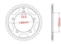 Steel rear sprocket 41 teeth