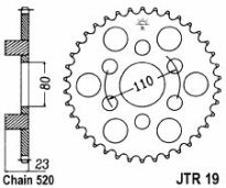 Steel rear sprocket 36 teeth