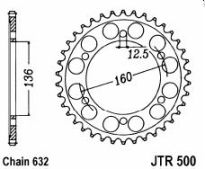 Steel rear sprocket 40 teeth