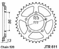 Steel rear sprocket 43 teeth