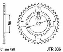 Steel rear sprocket 39 teeth