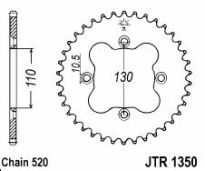 Steel rear sprocket 38 teeth