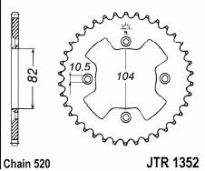 Steel rear sprocket 40 teeth