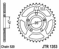 Steel rear sprocket 40 teeth