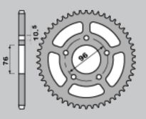 Steel rear sprocket 42 teeth