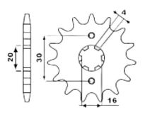 Front sprocket 12 teeth