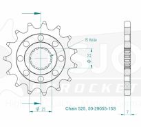 Front sprocket 15 teeth