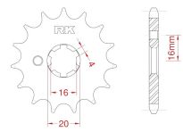 Front sprocket 12 teeth