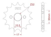 Front sprocket 14 teeth