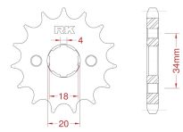 Front sprocket 15 teeth