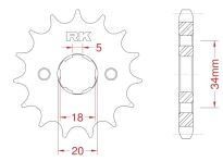 Front sprocket 14 teeth