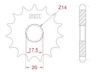 Front sprocket 14 teeth