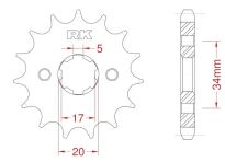 Front sprocket 13 teeth