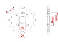 Front sprocket 14 teeth