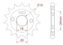 Front sprocket 15 teeth