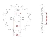 Front sprocket 10 teeth