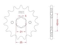 Front sprocket 12 teeth