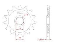 Front sprocket 13 teeth