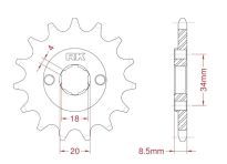 Front sprocket 12 teeth