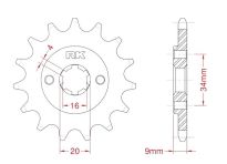 Front sprocket 13 teeth