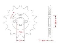 Front sprocket 15 teeth