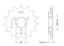 Front sprocket 15 teeth