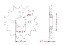 Front sprocket 13 teeth