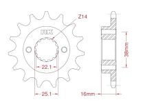 Front sprocket 15 teeth