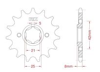 Front sprocket 14 teeth